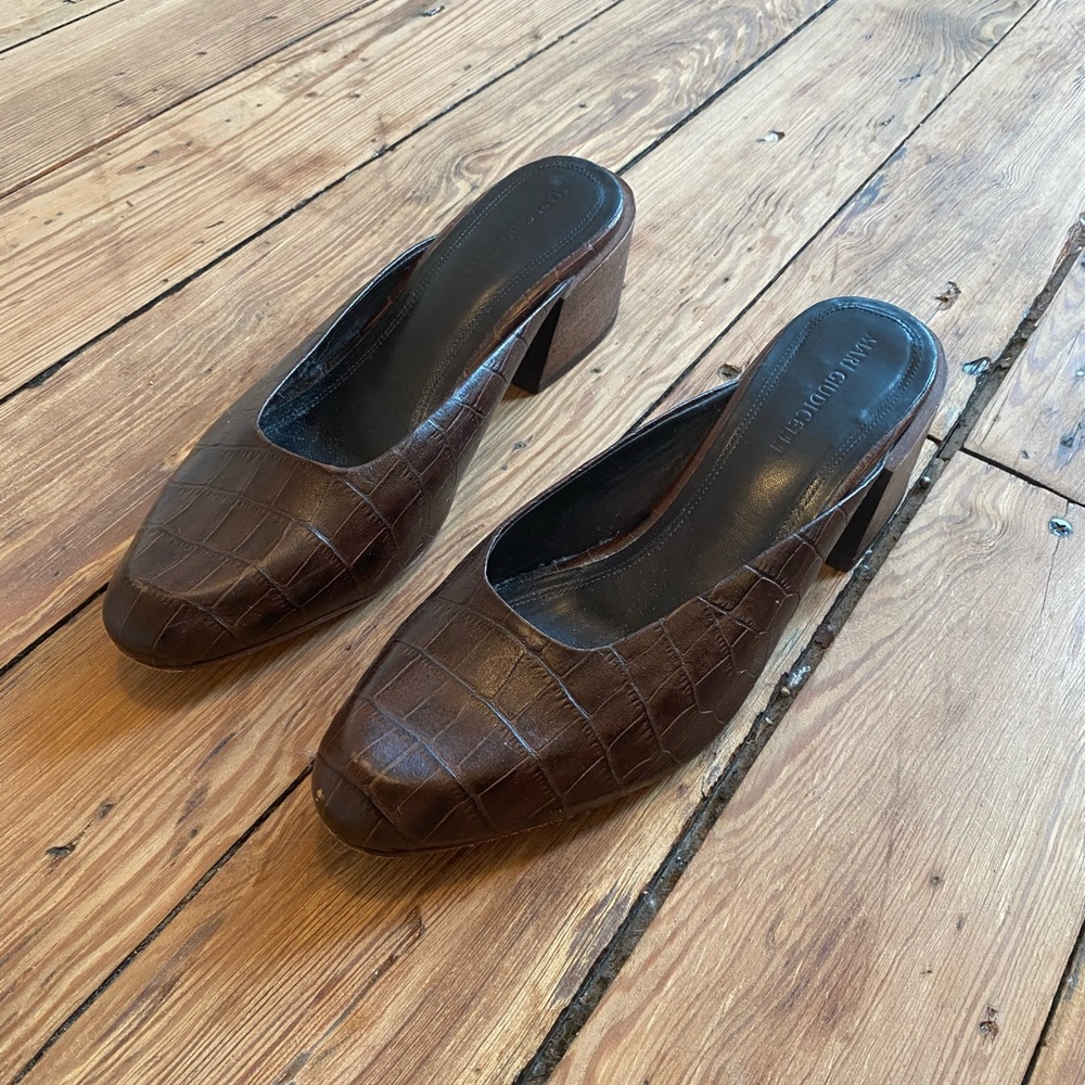 Mari Guidicelli leblon mule brown croc